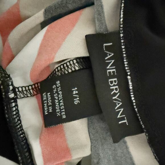 LANE BRYANT | Maxi Skirt Stripe Striped Autumn Orange Tan Black | Size 14/16 - Picture 5 of 6